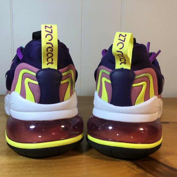 Nike Air Max 270 React ENG Eggplant Magic Flamingo - Picture 2 of 6